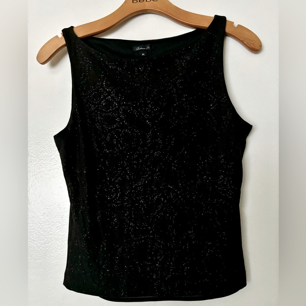 Vintage Arden b Sleeveless Sparkly Top - Picture 1 of 7